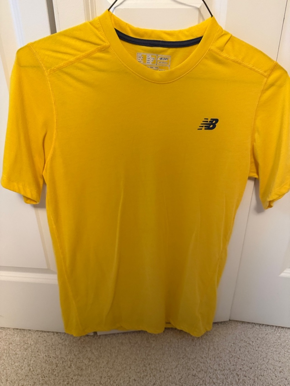 New Balance Men’s Bright Yellow Short Sleeve Performance Tee
